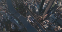 Night view of a lot of buildings